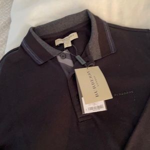 Men’s brand new Burberry long sleeve polo